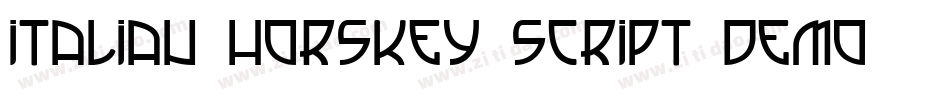 Italian Horskey Script Demo字体转换